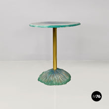 将图片加载到图库查看器,Ceramic and brass dining table with engraved design, 1980s