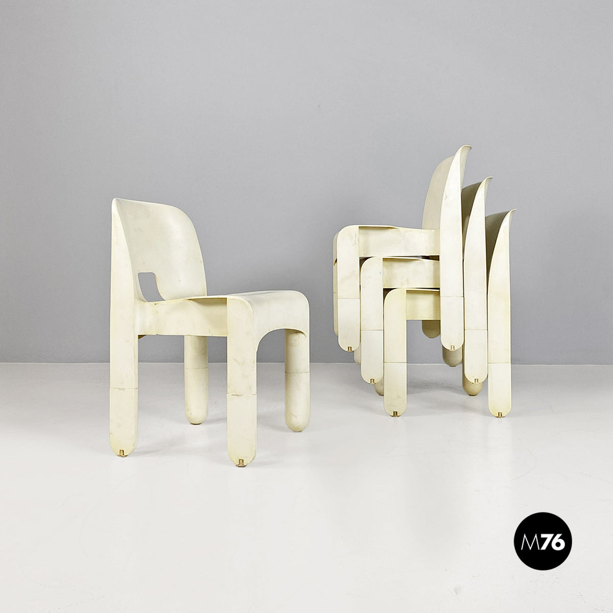 860 or Universale Chairs by Joe Colombo for Kartell, 1970s