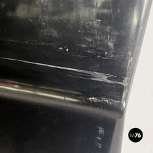 将图片加载到图库查看器,Black shiny plastic shelves by Marcello Siard for Kartell, 1970s