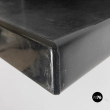 将图片加载到图库查看器,Black shiny plastic shelves by Marcello Siard for Kartell, 1970s