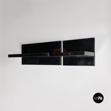 将图片加载到图库查看器,Black shiny plastic shelves by Marcello Siard for Kartell, 1970s