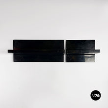 将图片加载到图库查看器,Black shiny plastic shelves by Marcello Siard for Kartell, 1970s