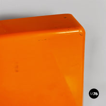 画像をギャラリービューアに読み込む, Orange plastic shelves by Marcello Siard for Kartell, 1970s