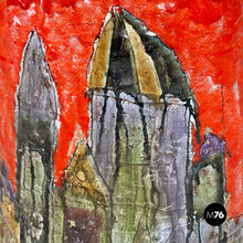 画像をギャラリービューアに読み込む, Elliptical mutlicolor ceramic umbrella stand, 1960s