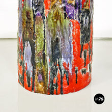 画像をギャラリービューアに読み込む, Elliptical mutlicolor ceramic umbrella stand, 1960s