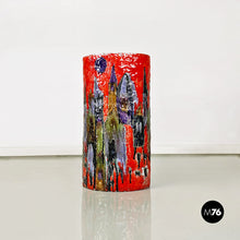 画像をギャラリービューアに読み込む, Elliptical mutlicolor ceramic umbrella stand, 1960s