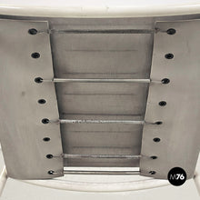 画像をギャラリービューアに読み込む, White metal and grey leather Spaghetti chair by Giandomenico Belotti for Alias, 1979