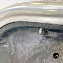 画像をギャラリービューアに読み込む, Steel and leather Plona armchairs by Giancarlo Piretti for Anonima Castelli, 1970s