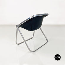 画像をギャラリービューアに読み込む, Steel and leather Plona armchairs by Giancarlo Piretti for Anonima Castelli, 1970s