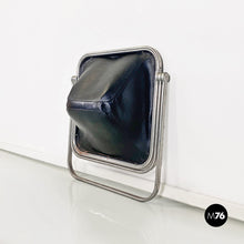 画像をギャラリービューアに読み込む, Steel and leather Plona armchairs by Giancarlo Piretti for Anonima Castelli, 1970s