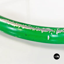 Carica l'immagine nel visualizzatore di Gallery, Green metal, wood and grey faux leather chair by Tito Agnoli, 1960s