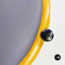 Carica l'immagine nel visualizzatore di Gallery, Green metal, wood and grey faux leather chair by Tito Agnoli, 1960s