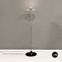 画像をギャラリービューアに読み込む, Steel and crystal BST23 floor lamp by Gyula Pap for Tecnolumen, 1970s