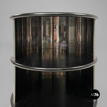 Load image into Gallery viewer, Steel and wood bedside table, 1970s