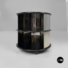 Load image into Gallery viewer, Steel and wood bedside table, 1970s
