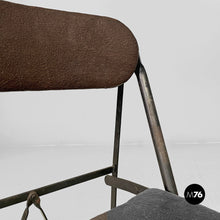 Charger l'image dans la galerie, Folding chair in leather and metal, 1980s