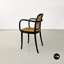 Load image into Gallery viewer, Wood and Vienna straw Praga chairs by Josef Hoffmann for Ligna, 1970s