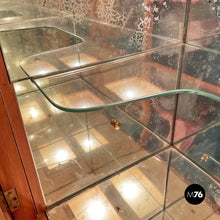 画像をギャラリービューアに読み込む, Wood and parchment highboard by Palazzi dell'Arte, 1950s