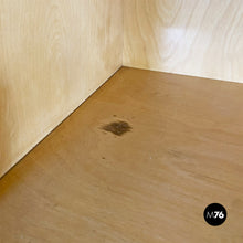 画像をギャラリービューアに読み込む, Wood and parchment highboard by Palazzi dell'Arte, 1950s