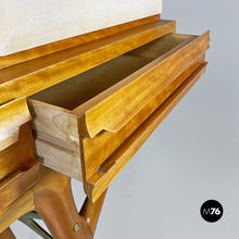 画像をギャラリービューアに読み込む, Wood and parchment highboard by Palazzi dell'Arte, 1950s