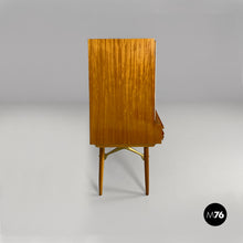 画像をギャラリービューアに読み込む, Wood and parchment highboard by Palazzi dell'Arte, 1950s