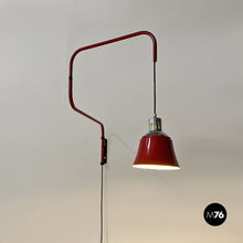 Load image into Gallery viewer, Metal arm wall lamp by Heinrich Siegfried Bormann for Ugo Pollice, 1950s