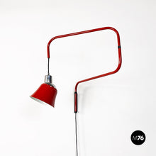Load image into Gallery viewer, Metal arm wall lamp by Heinrich Siegfried Bormann for Ugo Pollice, 1950s