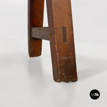 Load image into Gallery viewer, Narrow solid wood bench, 1930s