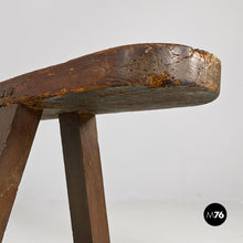 Load image into Gallery viewer, Narrow solid wood bench, 1930s