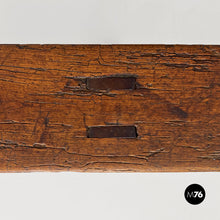 Load image into Gallery viewer, Narrow solid wood bench, 1930s