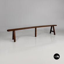 Load image into Gallery viewer, Narrow solid wood bench, 1930s