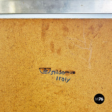 Load image into Gallery viewer, Teak and steel wall mirror by Stildomus, 1960s