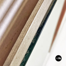 Load image into Gallery viewer, Teak and steel wall mirror by Stildomus, 1960s