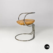 画像をギャラリービューアに読み込む, Steel and leather chairs by Vladimir Tatlin for Nikol International, 1950s