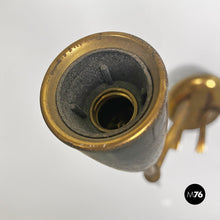 Load image into Gallery viewer, Brass appliques with two lights points, 1950s