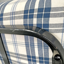 Load image into Gallery viewer, Blue tartan armchair 1435 by Werner Max Moser for Embru, 2000s