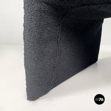 画像をギャラリービューアに読み込む, Black teddy fabric pouf, 1970s