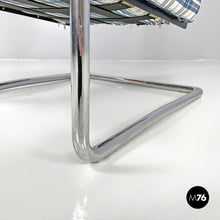 Load image into Gallery viewer, Blue tartan armchair 1435 by Werner Max Moser for Embru, 2000s