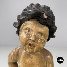 画像をギャラリービューアに読み込む, Cherub wooden sculptures, end of 1800s