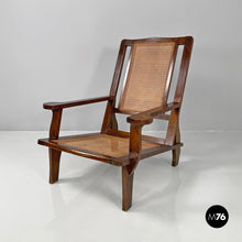 画像をギャラリービューアに読み込む, Wood and Vienna straw armchair, early 1900s