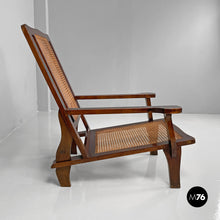 画像をギャラリービューアに読み込む, Wood and Vienna straw armchair, early 1900s