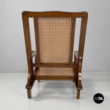 画像をギャラリービューアに読み込む, Wood and Vienna straw armchair, early 1900s
