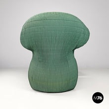 Load image into Gallery viewer, Green fabric armchair and pouf Femina Body by Annie Hiéronimus for Ligne Roset, 1990s