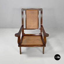 画像をギャラリービューアに読み込む, Wood and Vienna straw armchair, early 1900s