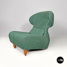 Load image into Gallery viewer, Green fabric armchair and pouf Femina Body by Annie Hiéronimus for Ligne Roset, 1990s