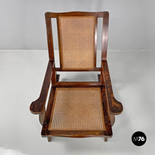 画像をギャラリービューアに読み込む, Wood and Vienna straw armchair, early 1900s