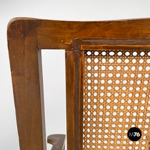 画像をギャラリービューアに読み込む, Wood and Vienna straw armchair, early 1900s