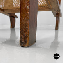 画像をギャラリービューアに読み込む, Wood and Vienna straw armchair, early 1900s