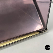 画像をギャラリービューアに読み込む, Metal and purple plexiglass table lamp by Iter Elettronica, 1970s