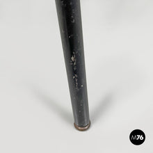 Load image into Gallery viewer, Armchair in zebra fabric and black metal, 1970s